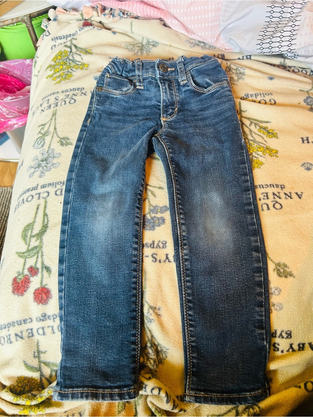 Old Navy Classic Girls' Dark Blue Denim Jeans Sz 3t
